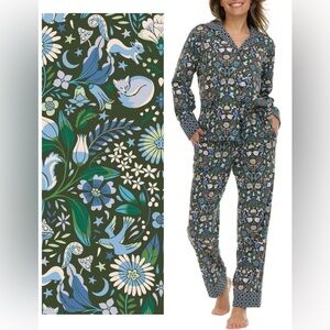 Vera Bradley Enchanted Woodland Print Lounge Pajamas